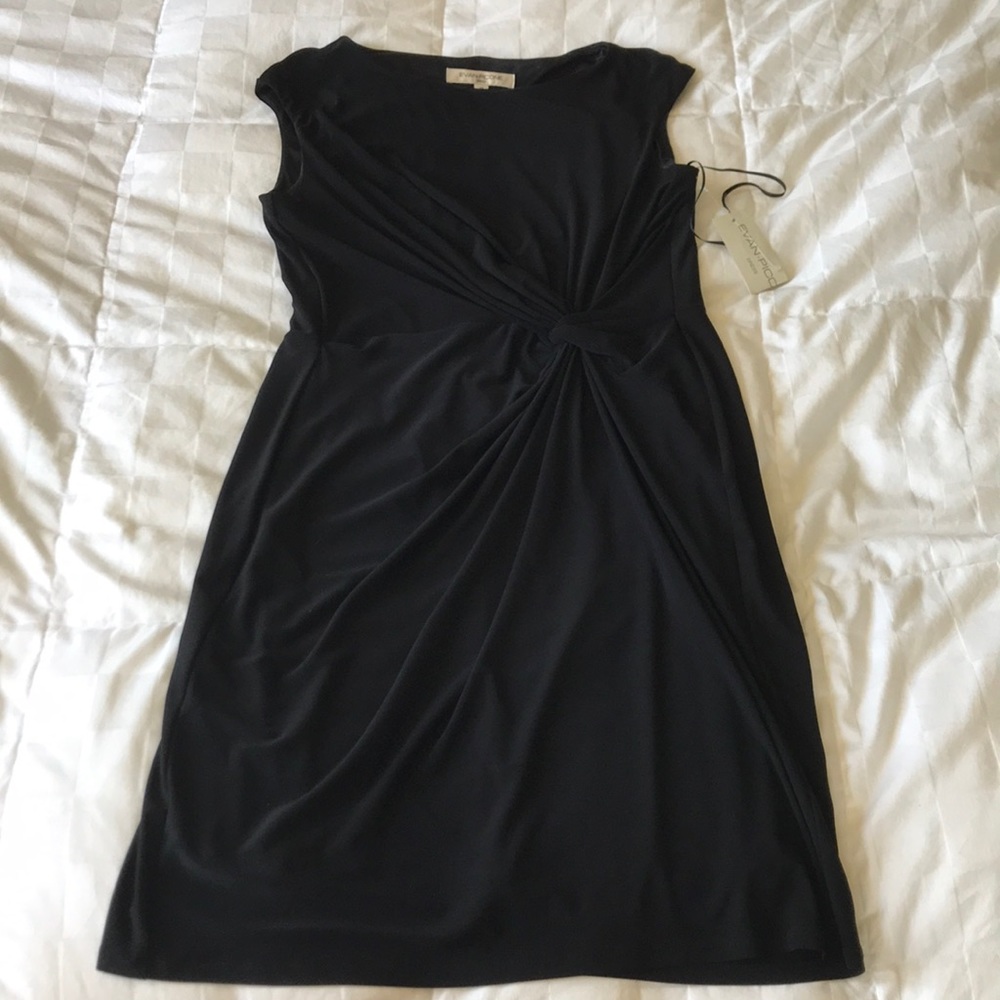 Evan Picone Sleeveless Black Dress